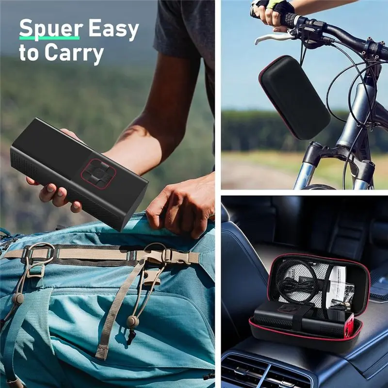 منفاخ الإطارات ضاغط الهواء المحمول-160PSI للسيارة ، ضاغط الهواء منفاخ الإطارات لإطارات السيارات ، الكرات ، المطاطية MOCC