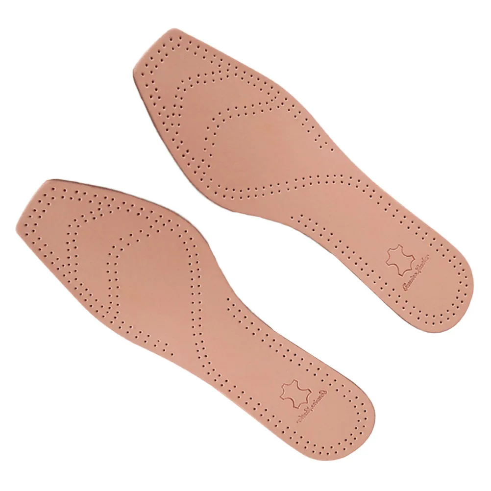 

1Pair Cowhide Flats Insoles High Heel Cushions Foot Care Pads Shock Absorption Comfortable Shoes Inserts Size 35-36