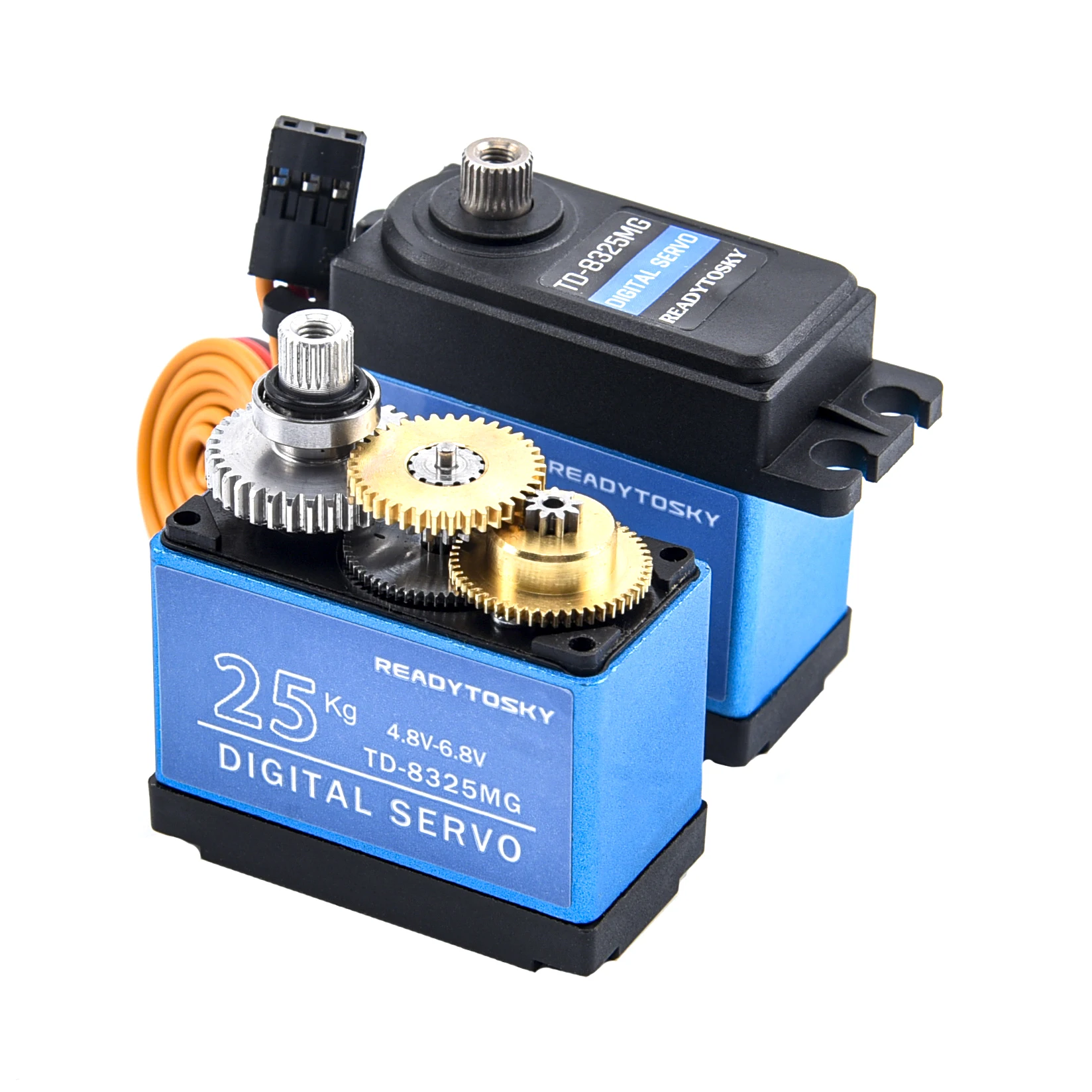Update RC Servo 20KG / 25KG /30KG /35KG/40KG Full Metal Gear Digital Servo 180 Degree Baja Waterproof of Version for Cars RC Toy