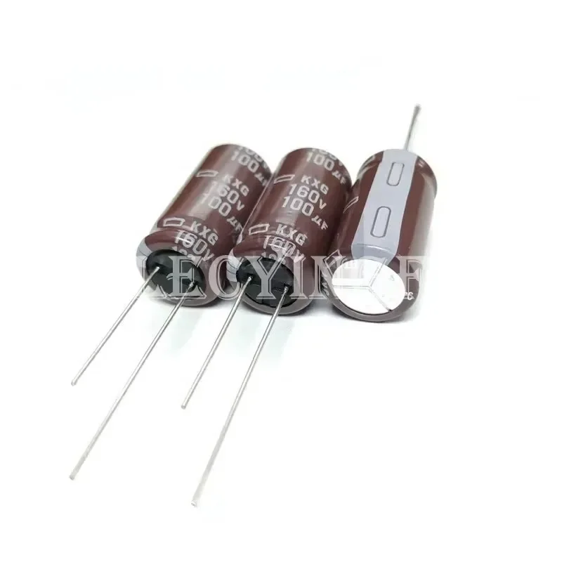 5Pcs/50Pcs Nippon Chemi-con NCC 160V100UF KXG Series 12.5X25mm EKXG161ELL101MK25S Aluminum Electrolytic Capacitor
