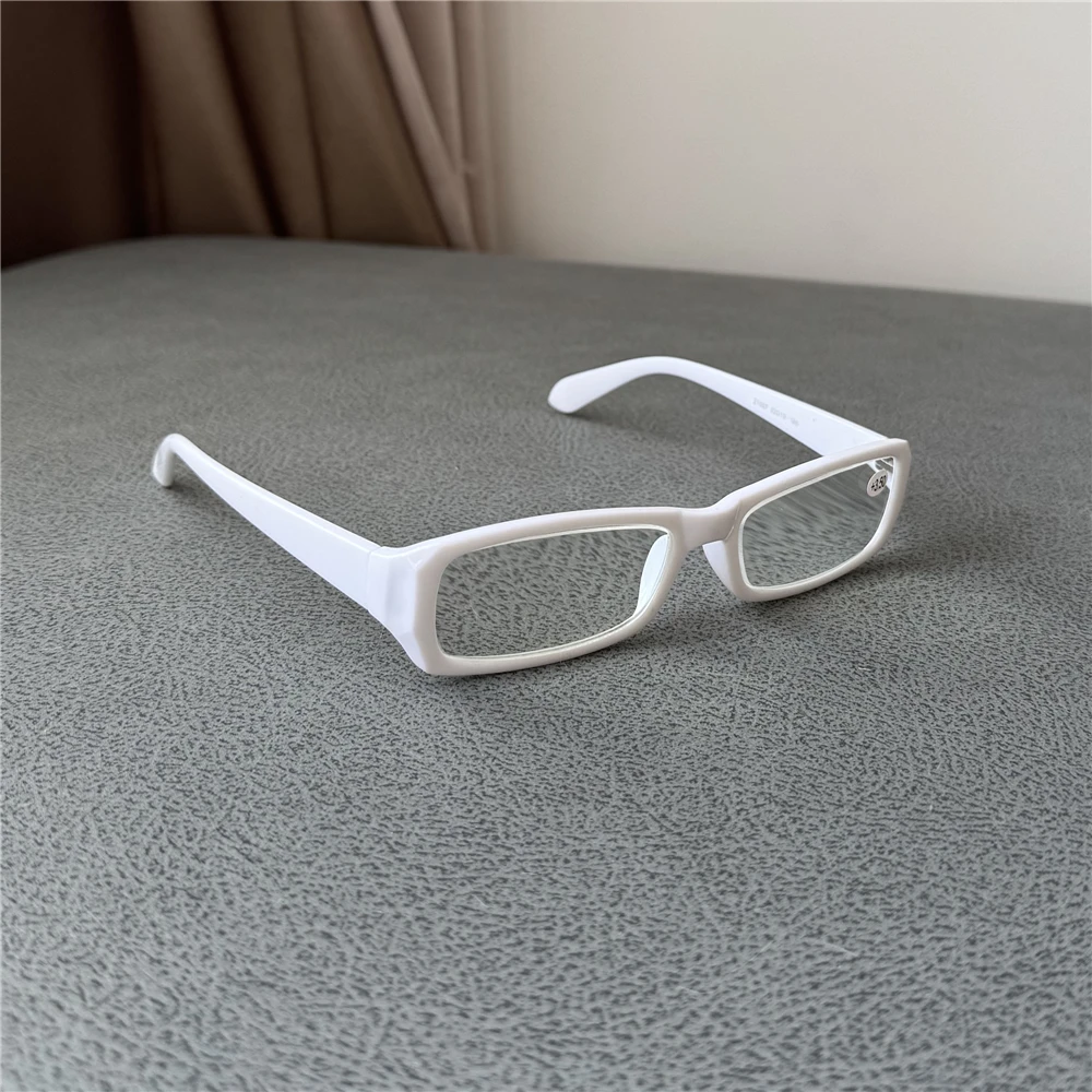 Cubojue White Myopia Glasses Prescription Eyeglasses Frames Men Women Male Small Narrow Rectangle Spectacles Optical Fashion