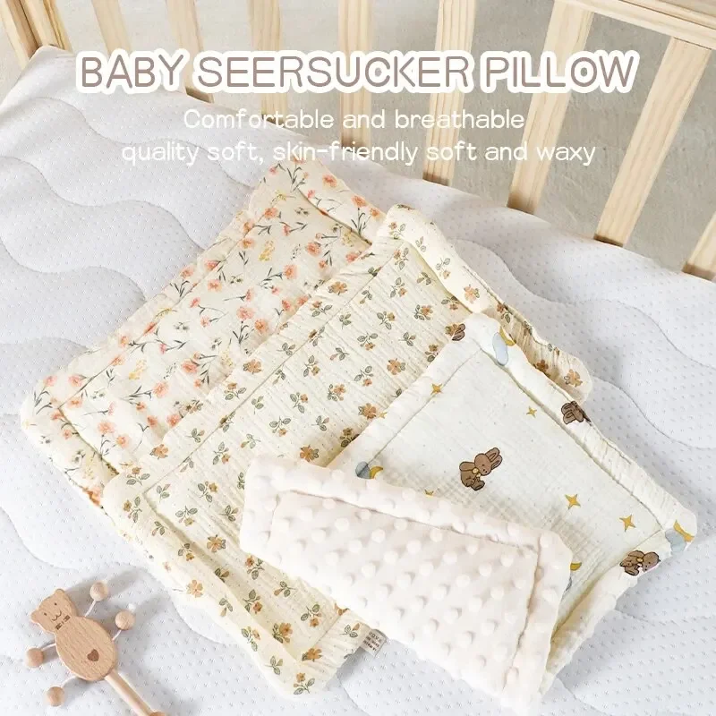 0-12Month Newborn Baby Pillow Cotton Napping  Absorption Breathable Soft Universal Pillow Bedding Babies Accessories