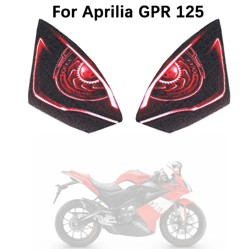 For Aprilia GPR 125 GPR 150 GPR125 GPR150 Motorcycle 3D Front Windshield Headlamp Sticker Protective Headlamp Sticker