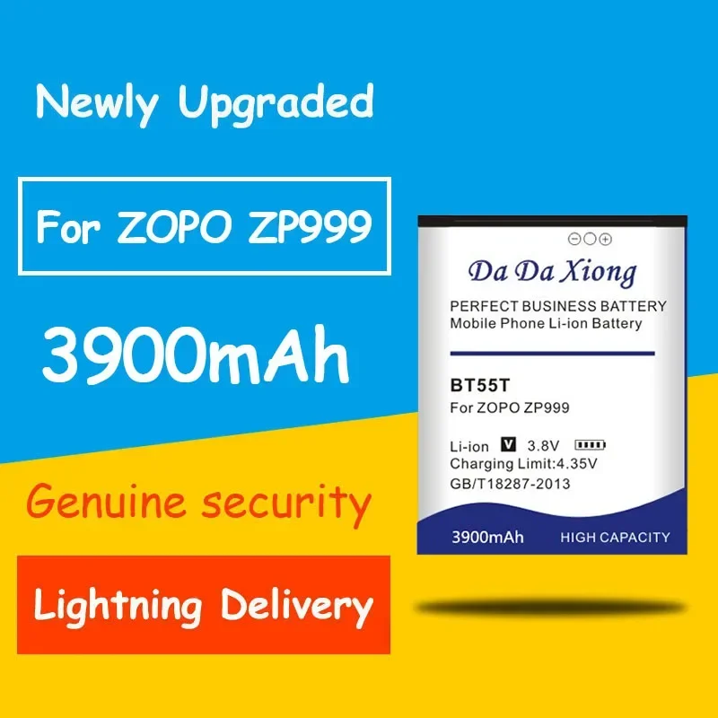 

Hot Selling 3900mAh BT55T Battery For ZOPO 999 998 9530 9520 3X ZP998 ZP999 ZP3X ZP9520 ZP9530