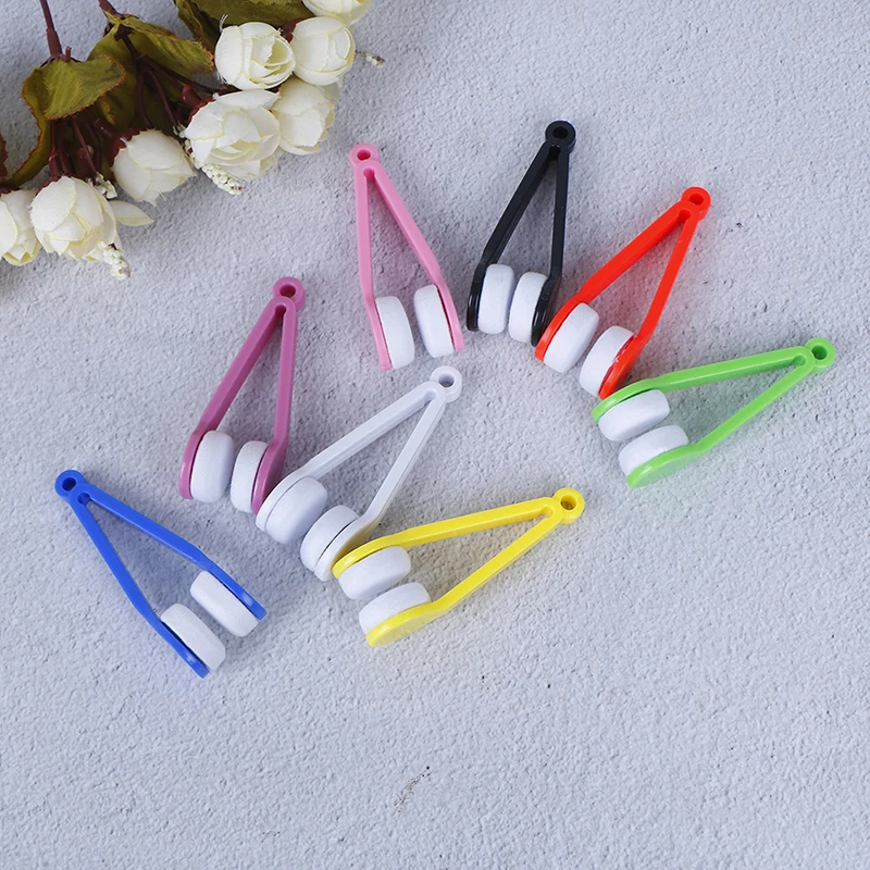 1PC Sun Glasses Eyeglass Brush Clean Tool Microfiber Spectacles Cleaner Brush