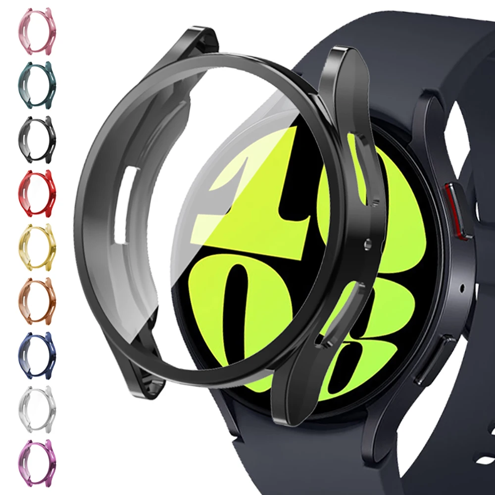 Watch Case for Samsung Galaxy Watch 6 40mm 44mm Screen Protector TPU Bumper Protective Cover for Galaxy 6 40mm 44mm Accessories