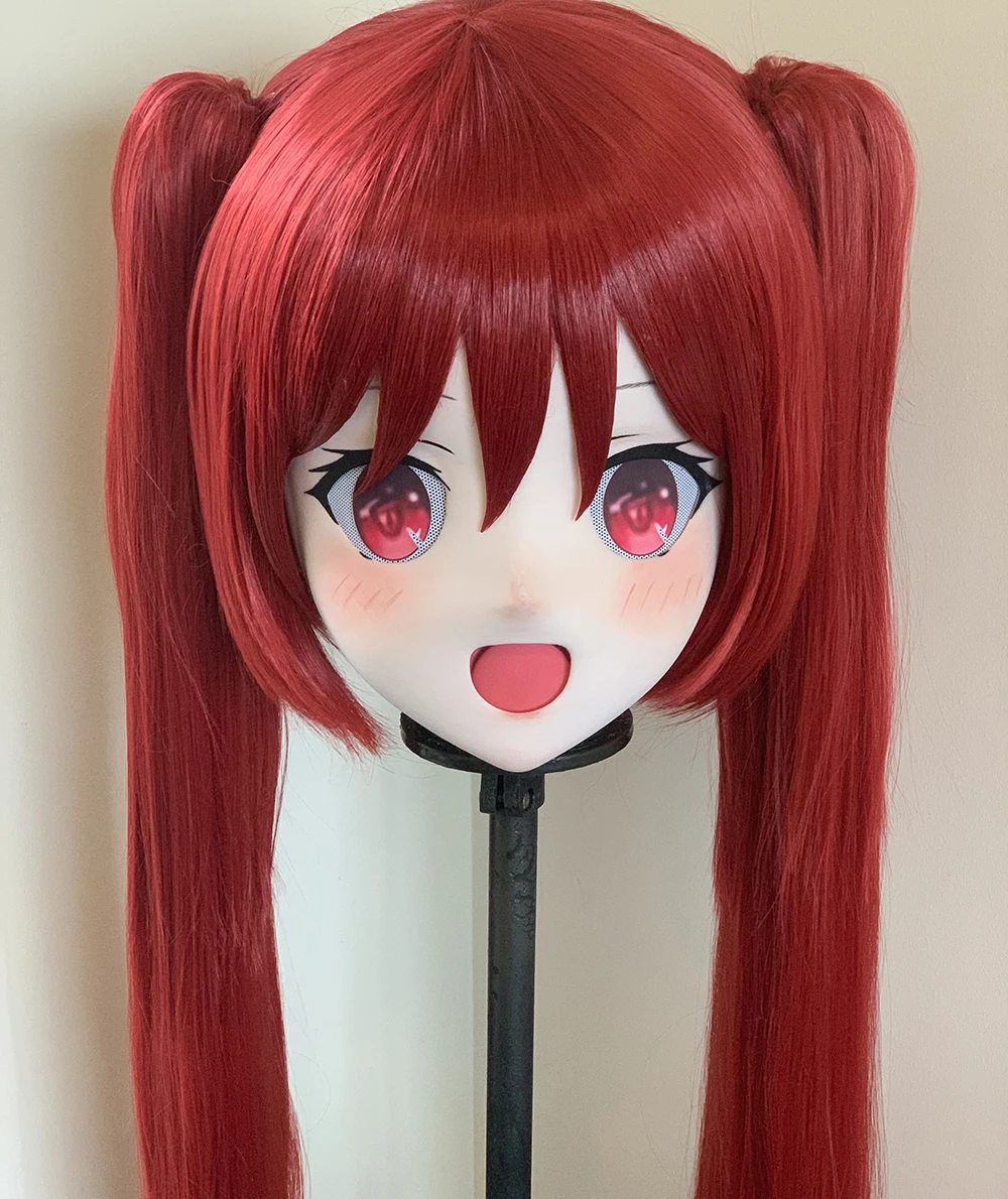 

(STK039) Stock PLA Material Full Head Lockable Crossdress Male to Female Japanese Cartoon Anime Game Character Kigurumi Mask