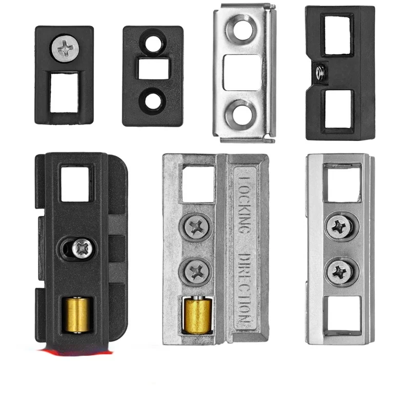 Broken Bridge Aluminum Door And Window Latch Seat Aluminum Alloy Swing Door Concealed Latch Plastic Block Latch Fixing Seat
