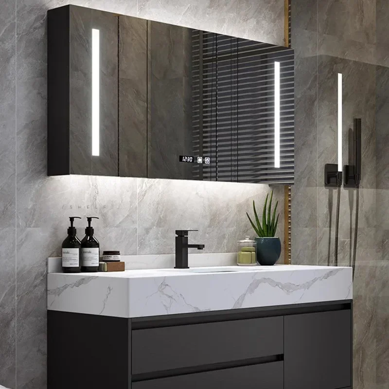 

Wall Washbasin Vanity Bathroom Cabinets Storage Toilet Accessories Bathroom Cabinets Mirror Casa Arredo Room Furniture