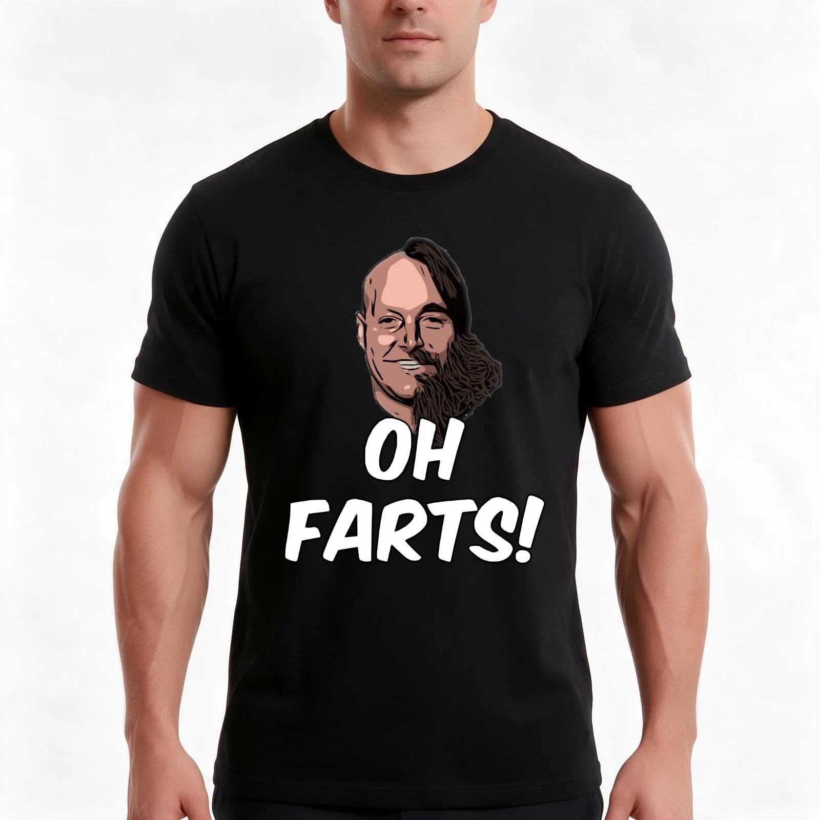 Oh Farts - The Last Man On Earth T-Shirt Summer Casual Cotton Tee Oversized Streetwear Tops Vintage Graphic Print