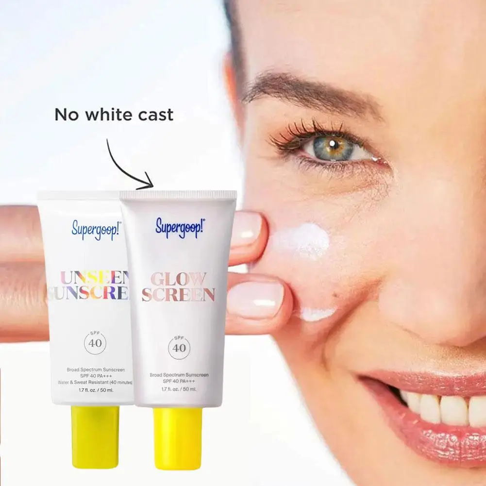 Unsichtbare Creme Breit spektrum spf40 Sonnenschutz Gesicht Primer-lang anhaltende wasserdichte Make-up Basis creme für weiche Schönheit Gesundheit