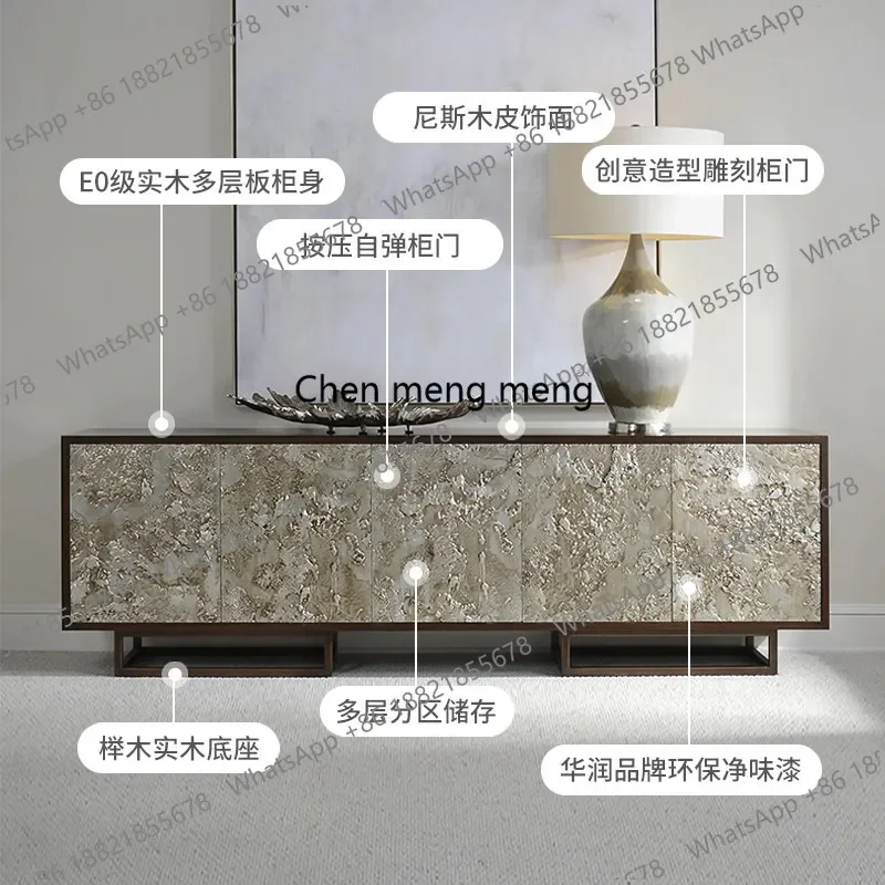 

Great discountslight luxury TV cabinet, living room home design sense storage side cabinet, modern villa high-end sense audio-vi