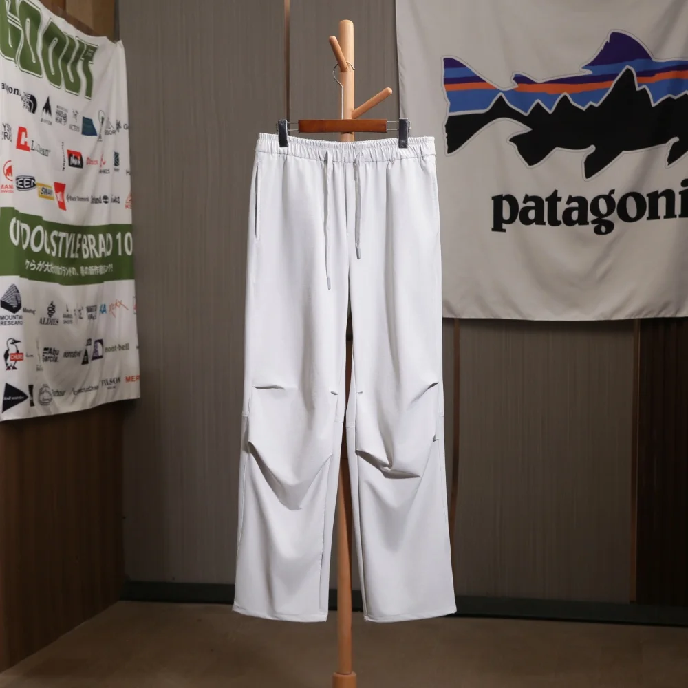 

Outdoor Windproof Water-resistant Straight Leg Casual Pants ex Couples Sle Loose Fit Sports Trousers Paratrooper Pants