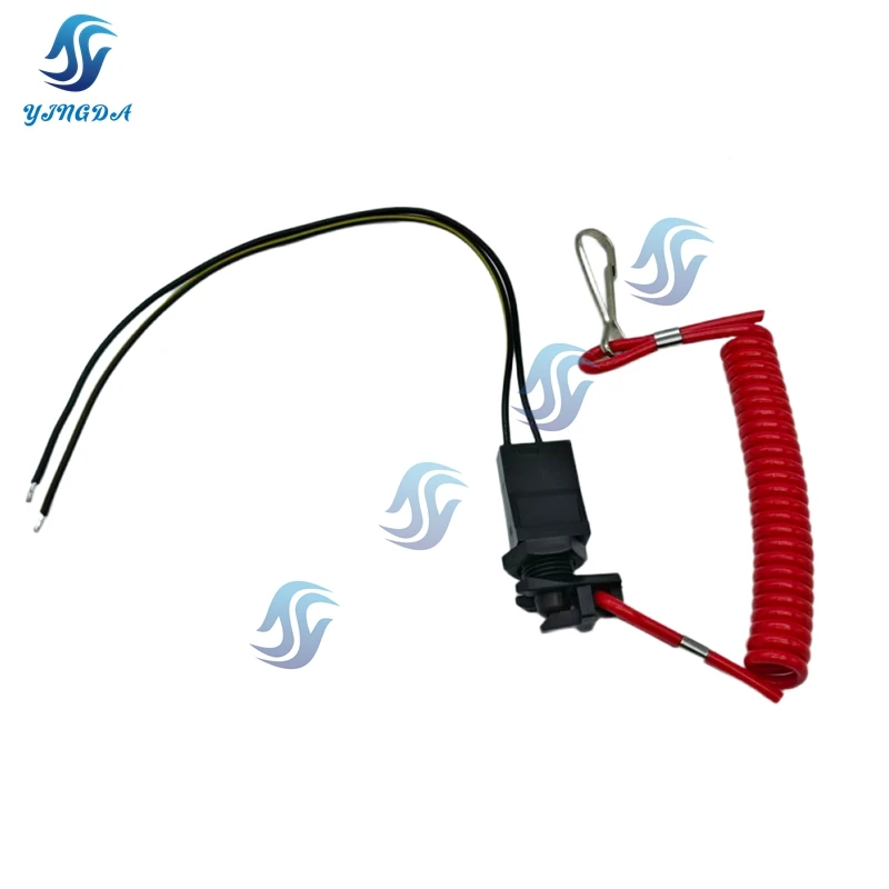 مفتاح قتل السلامة والحبل لـ OMC Johnson Evinrude Sierra Replace 585134 432230 MP28870