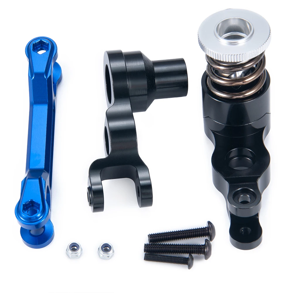 MIBIDAO Metal Steering Assembly Steering Bellcrank Support for 1/5 X-Maxx Xmaxx RC Monster Truck Upgrade Parts Accessories