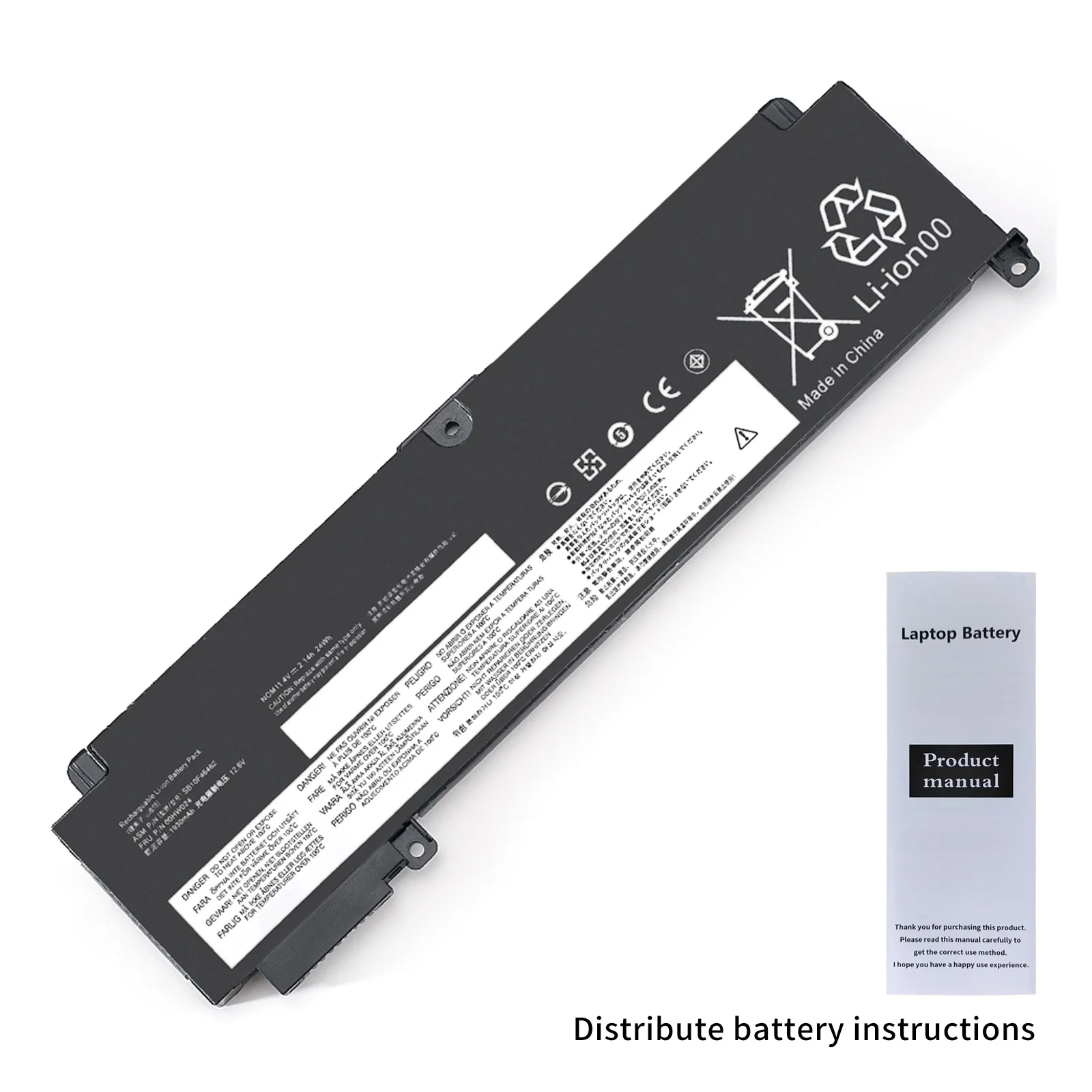 0HW022 Battery For Lenovo ThinkPad T460s T470s 01AV407 00HW023 00HW024 00HW025 00HW038 11.4V 24WH