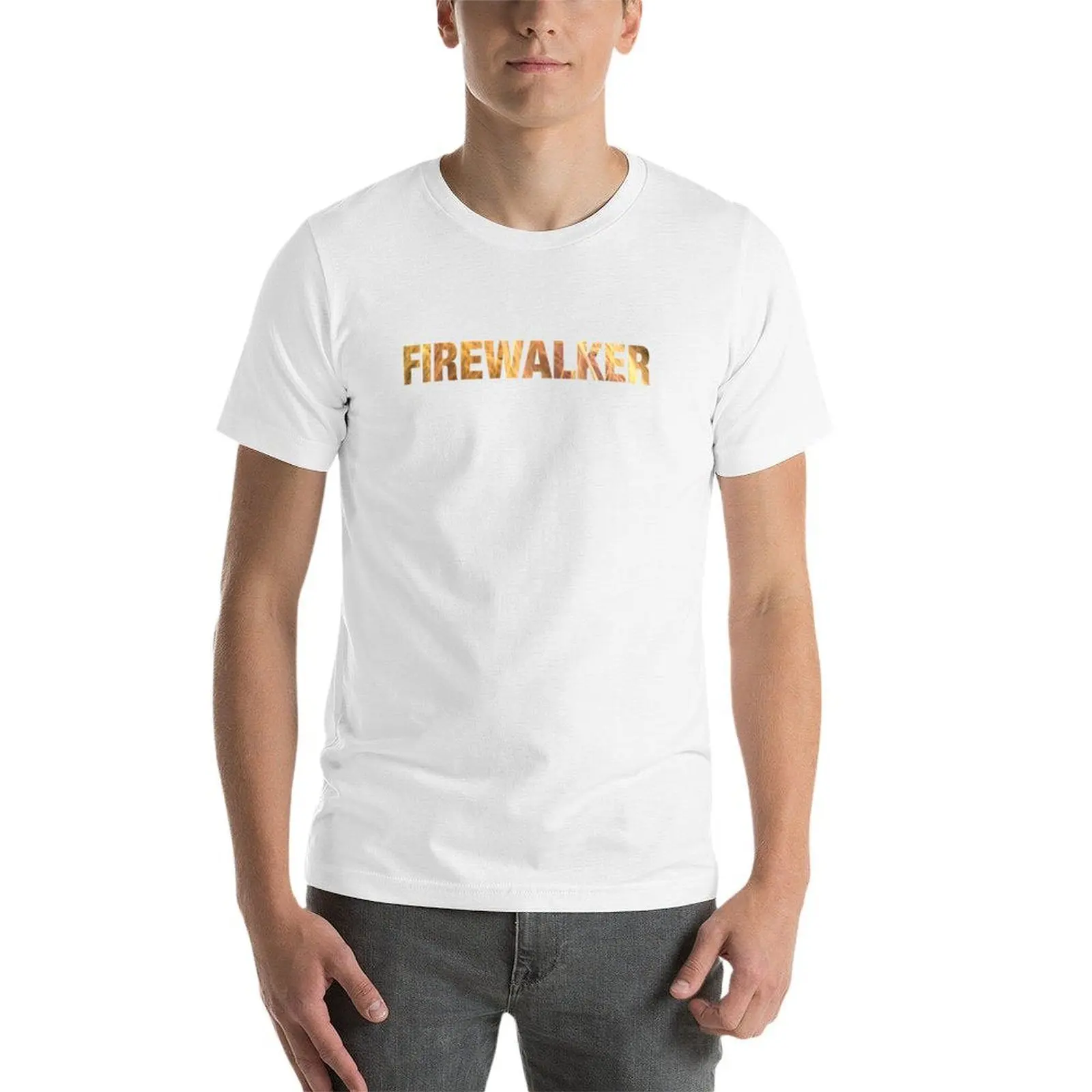 توني روبنز UPW Firewalker تي شيرت أنيمي تي شيرت كبير الحجم تي شيرت للرجل سليم تي شيرت مجسم
