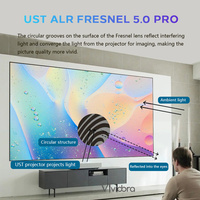 Vividora Fresnel 5.0 Pro ALR UST Projection Screen 120inch 16:9 Fixed Frame Ambient Light Reject for Ultra Short Throw Projector