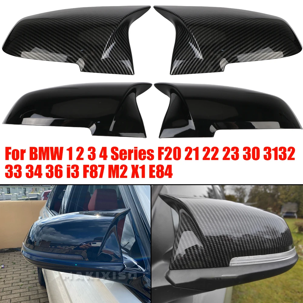 윙 사이드 미러 캡 백미러 커버, Bmw 시리즈 1 2 3 4 X M 220i 328i 420i F20 F21 F22 F23 F30 F31 F32 F33 X1 2 PCs