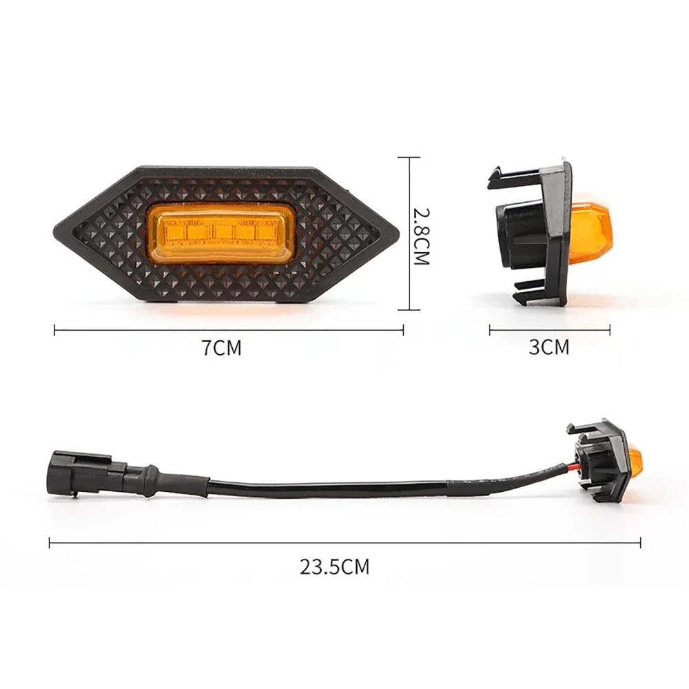For Honda CRV 2017-2022 Front Grille LED Light Driving Signal Lamp Running Warning Light with Wire Harness (Only for OEM Grille)