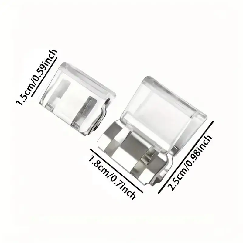 2-10 Stück Multifunktions-Hosenbein-Clips, unsichtbare Hosenbein-Fixierclips zum sofortigen Kürzen, transparent und dekorativ – Detail 10