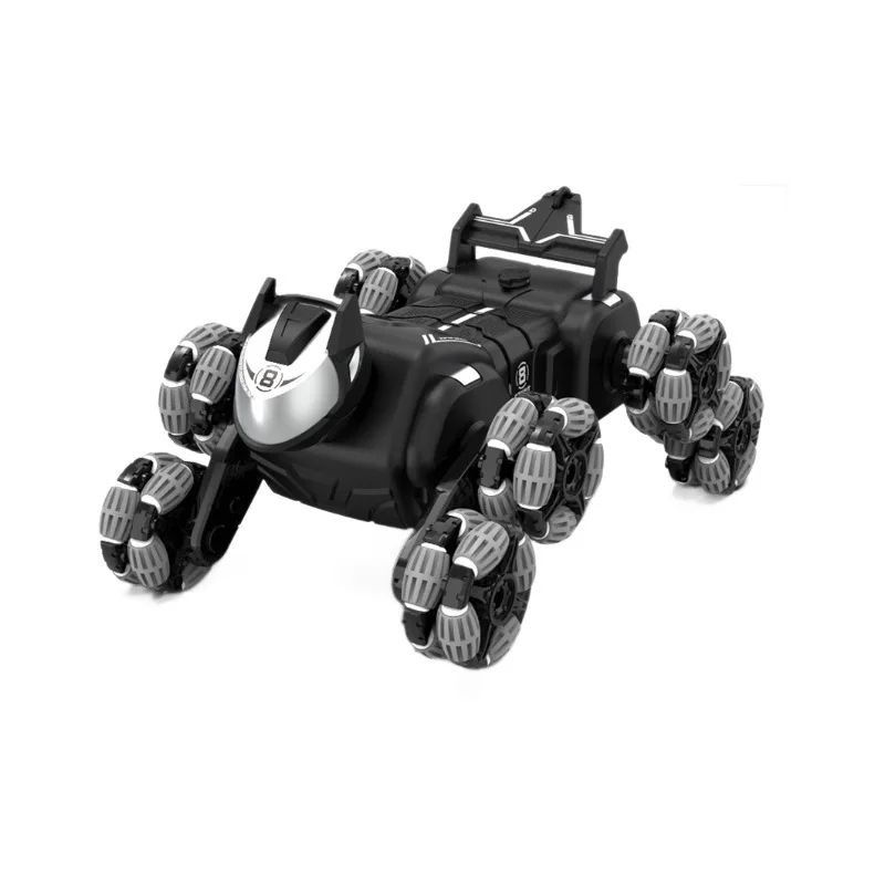 Jjrc Nieuwe Achtwielige Dubbelzijdige Stunt Rijden Mechanische Hond 2.4g Jongen Vervorming Afstandsbediening Speelgoed Robot hond