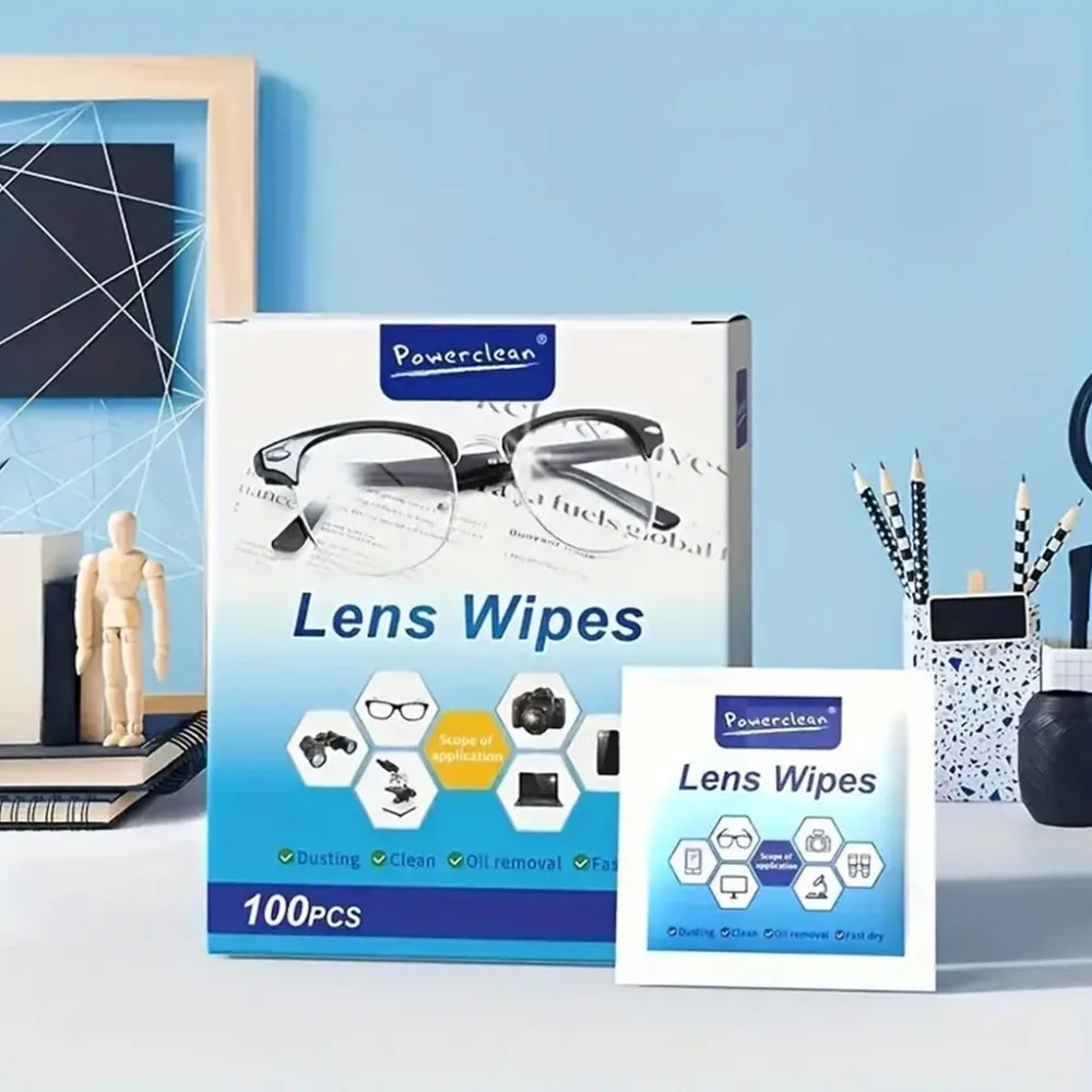 

100Pcs/Box Disposable Glasses Anti Fog Wipe Anit-fog Lens Wipes Glasses Cleaner Wet Wipe Cleaning Phone Screen