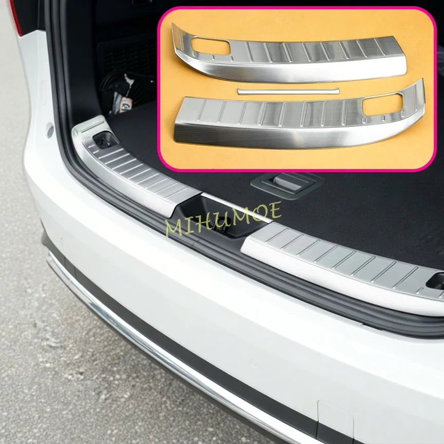 

Для Mazda CX-70 CX70 CX-80 CX80 CX-90 CX90 2024 2025 2026 Стальная защитная накладка на задний бампер и порог багажника