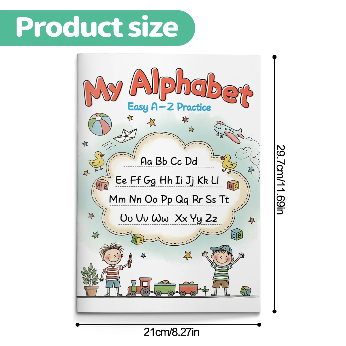 Alphabet Activity Coloring Book for Kids Workbook with Letter Tracing Coloring and Word Recognition Games Build Creativity