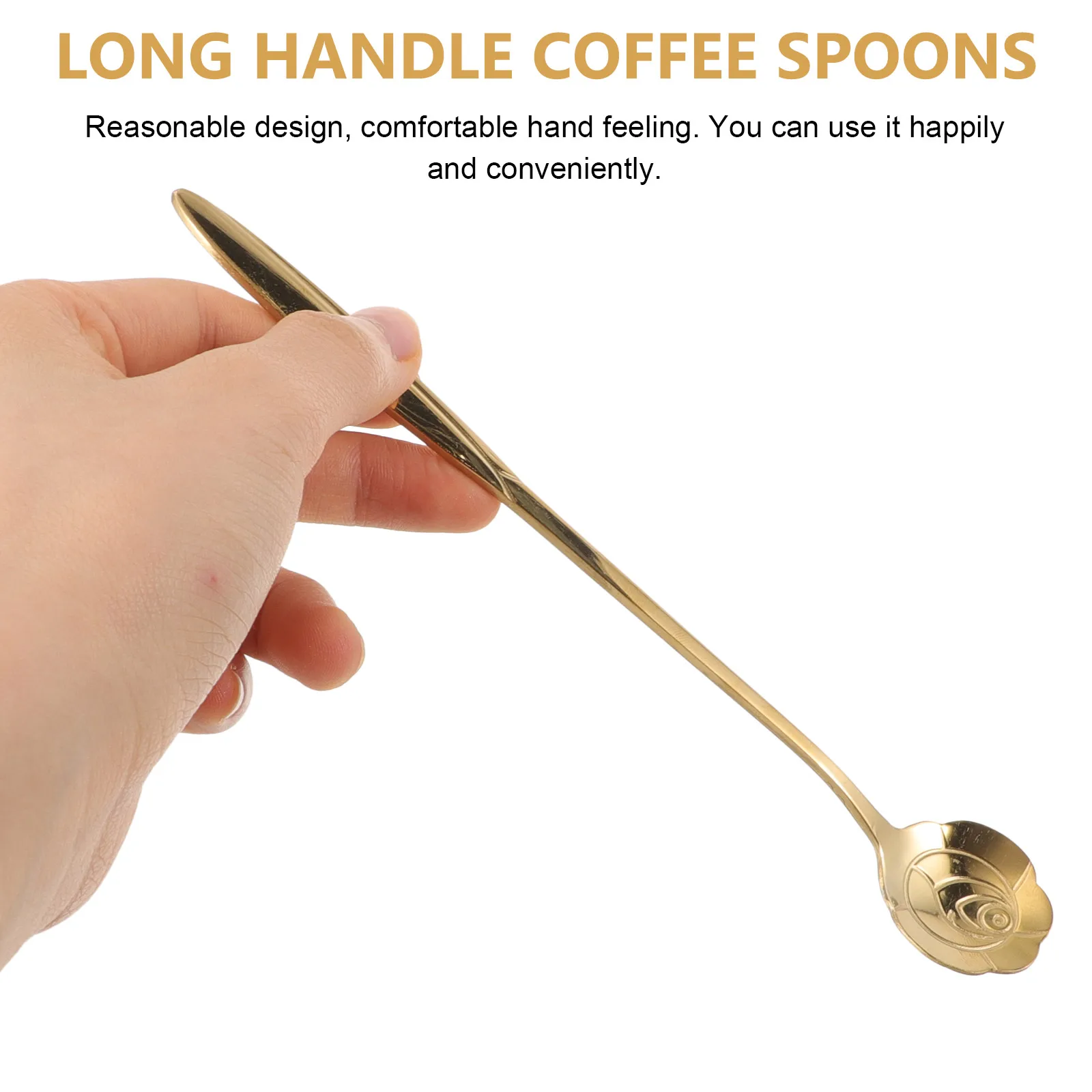 

Stainless Spoon Heart Shaped Ice Cream Dessert Spoons Flower Design Rust Resistant Smooth for Coffee