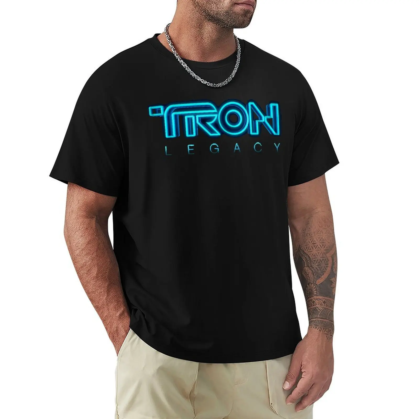 

tron T-Shirt korean fashion Funny t-shirts blanks T-shirt men