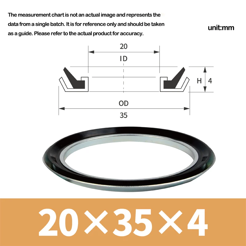 RE Motor End Face Oil Seal,RB Shaft Plane Oil Seal, Dust Removal Metal Frame, Dust Shield, Inner Diameter 20/35/40/50/60-165mm