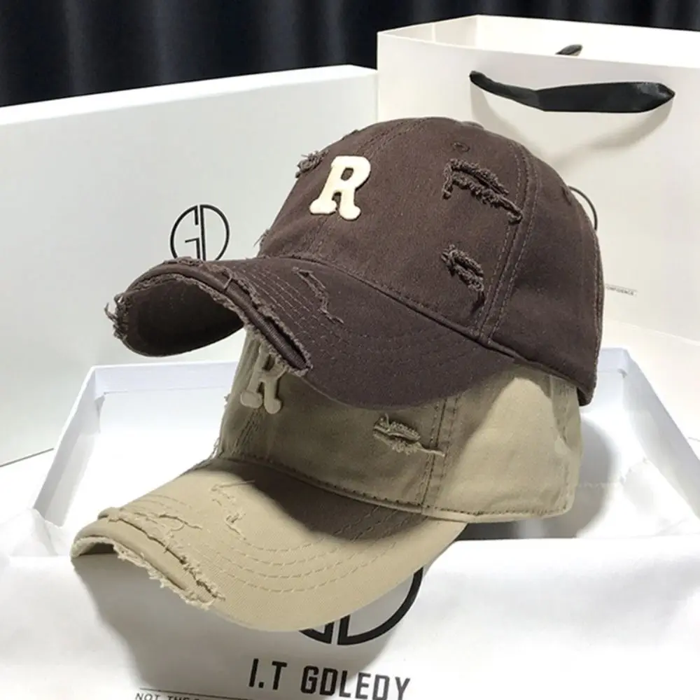 أزياء مطرزة خطابات قبعة بيسبول قابل للتعديل كسر قبعة الشمس تنوعا الاتجاه بلغت ذروتها قبعة