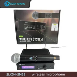 SLXD4 SLX24 Professional Wireless UHF Microphone System For Karaoke church perform church mic