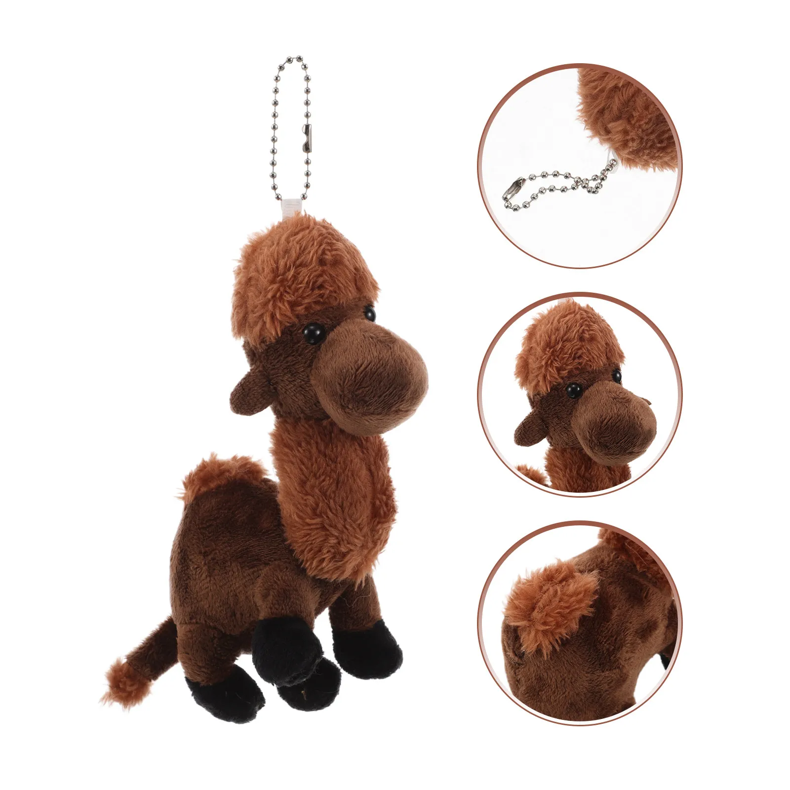 

Light Brown Camel Keychain Soft Stuffed Animal Cute Cute Accessory for Backpacks Bags Birthday Party Favor Decoration for Kids