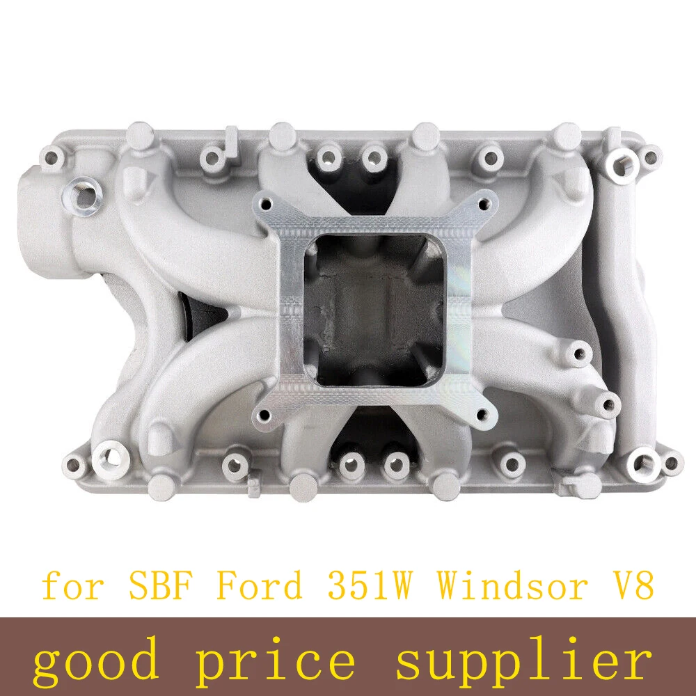 Air Gap Small Block Single Plane Intake Manifold Aluminum for SBF Ford 351W Windsor V8 DM-3316