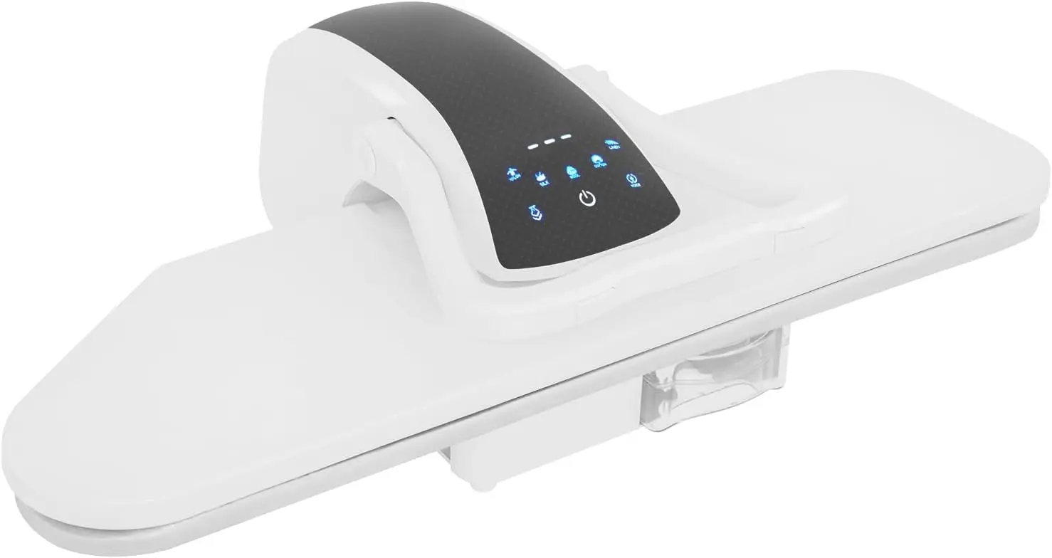 1600W Digital Touchscreen Garment Steam Press with 5 Fabric Modes, 36" Large Ironing Board, for Home and Commercial Use (White)