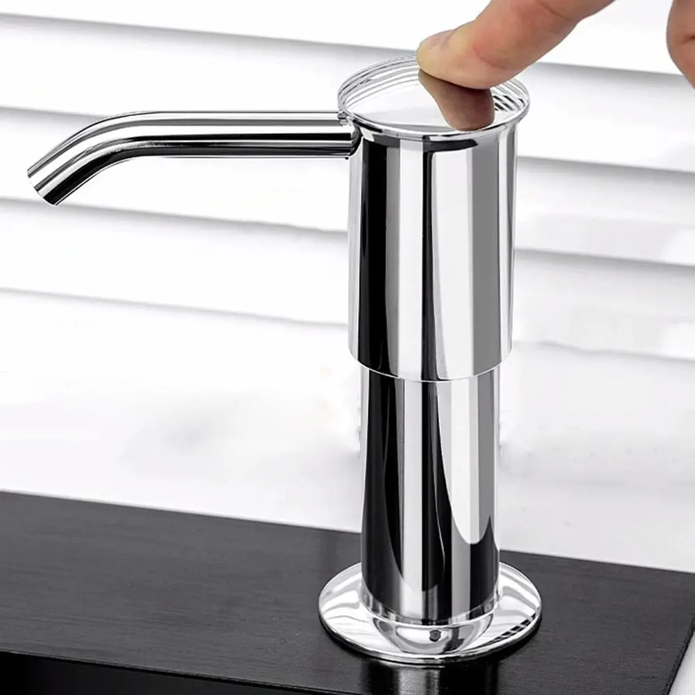 

360° Rotation In Sink Soap Dispenser Anti-rust Extension Pipe Dish Soap Pump Durable Hand Press Type Kitchen Soap Dispenser