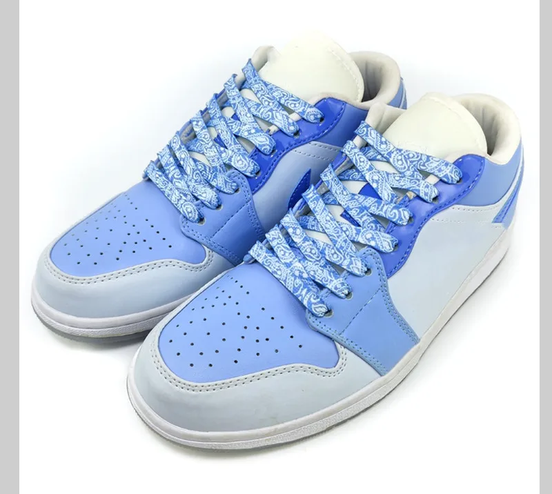 Cashew-Blumen-Schnürsenkel für Schuhe, vergoldete, flache, glänzende Schnürsenkel für Sneaker, Freizeitschuhe, Tennis- und Basketballschuhe, Damen- und Herren-Schnürsenkel – Detail 5
