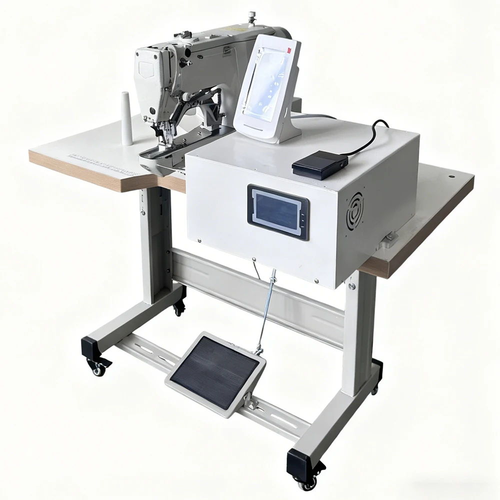 Hot Selling Industrial Programmable Automatic Belt Loop Attaching High-Speed Sewing Machine Single Motor Gear For Backpack Belt