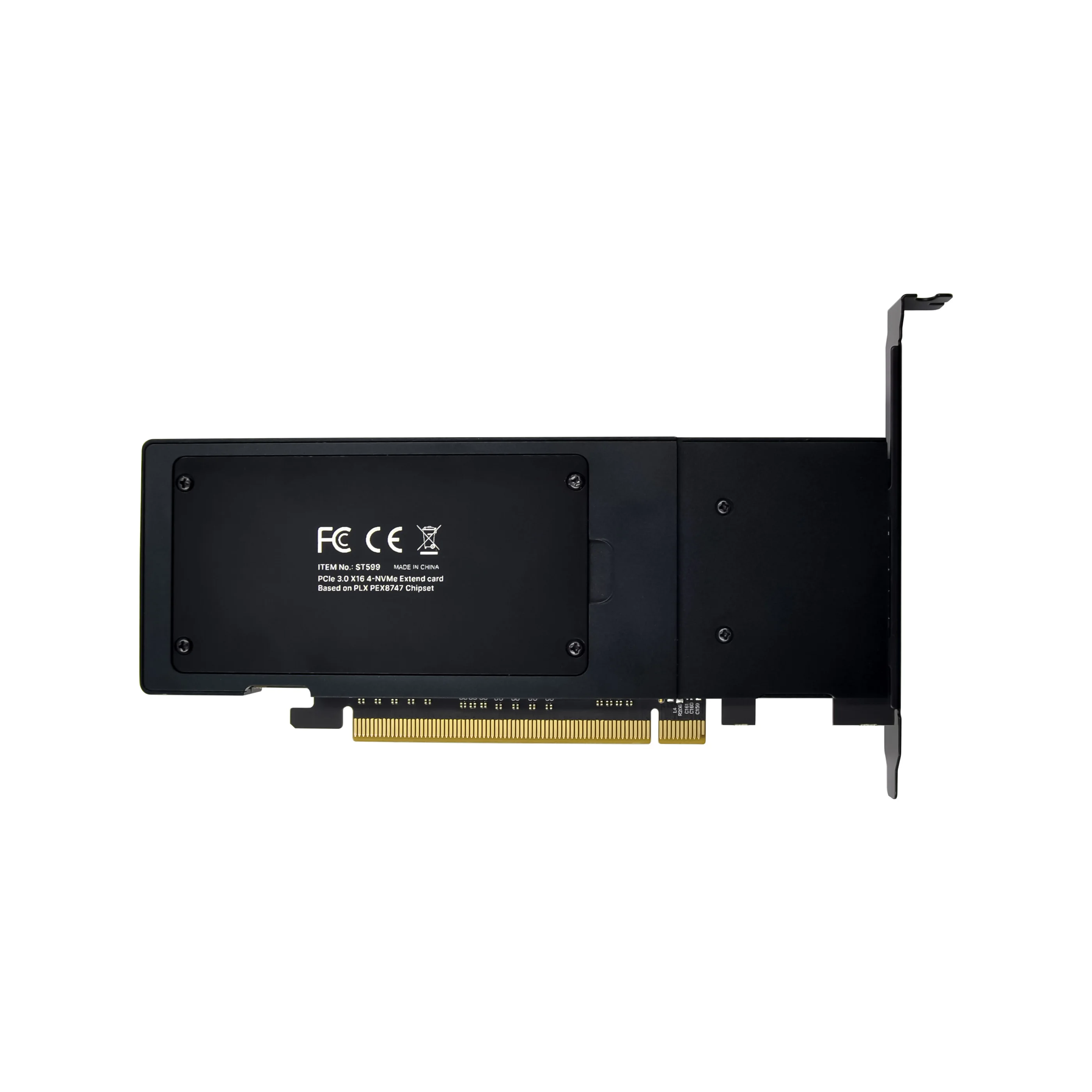 بطاقة محول SUNWEIT ST599 PCIe 3.0 X16 PEX8747 4 X M.2 NVMe