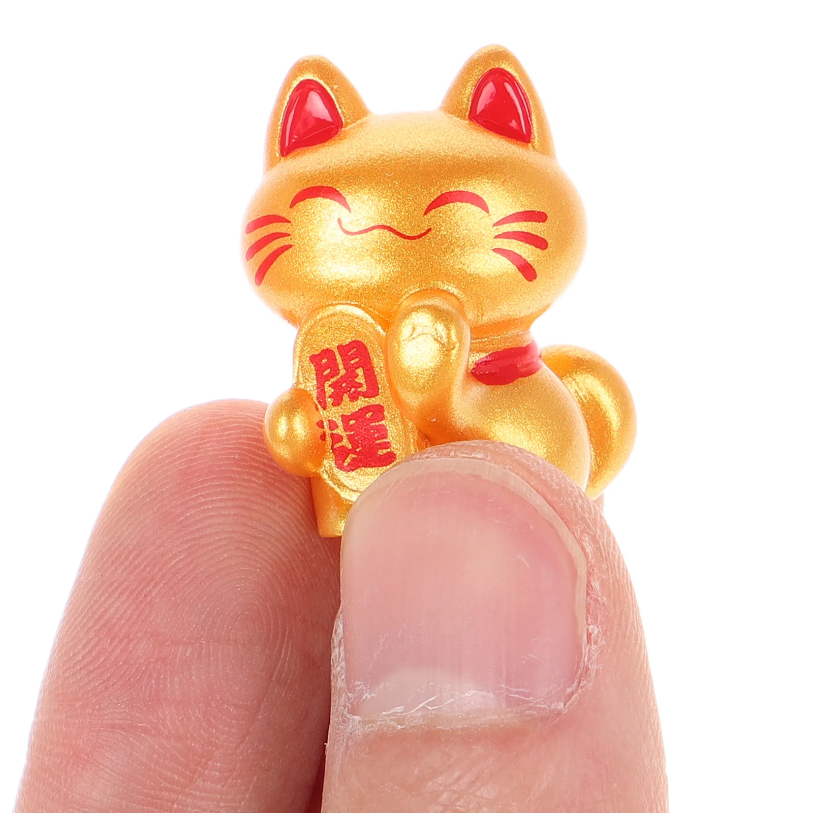 Miniature Lucky Cat Planter Figure Decor Kitten Statue Ornaments Micro Landscaping Desktop Fortune Japandi Home