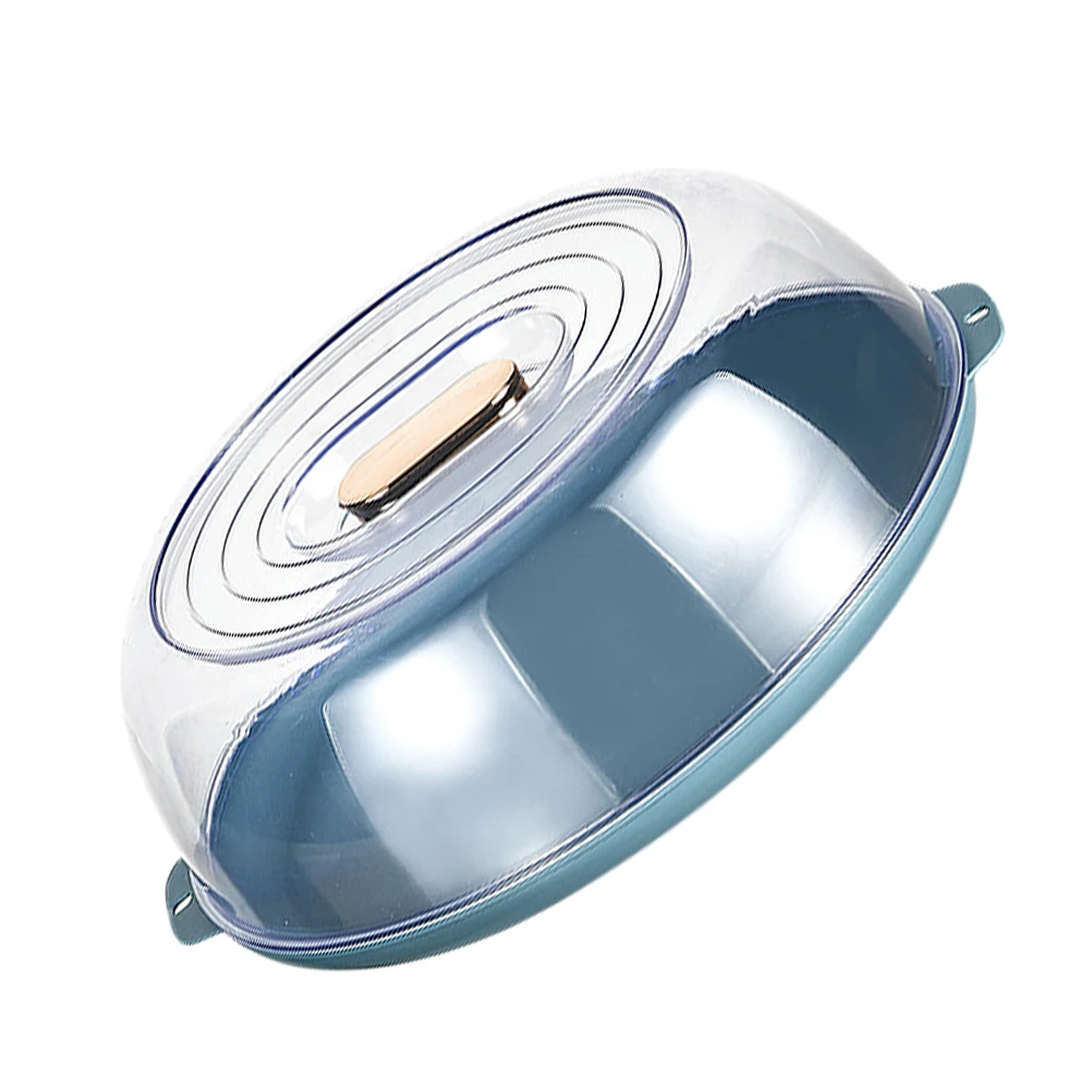 

1pc Food Protective Cover Dust Insect Resistant Dish Cover Kitchen Storage Lid Plastic Sealed Dome Blue Lightweight Portable