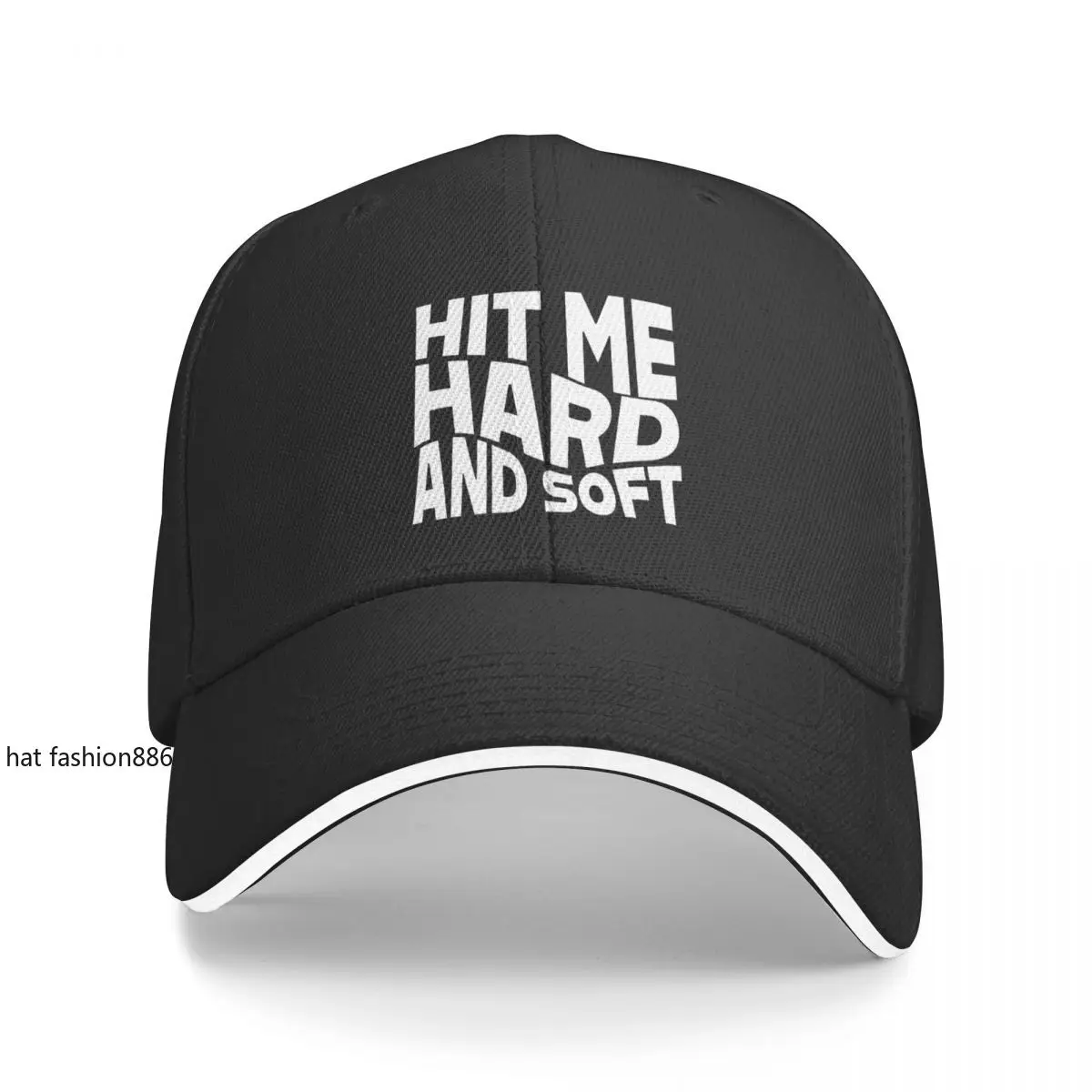 White Red Hit Me Hard And Soft Hiking Baseball Caps For Mens High-end Male Beach Dad Hat Snapback Cap