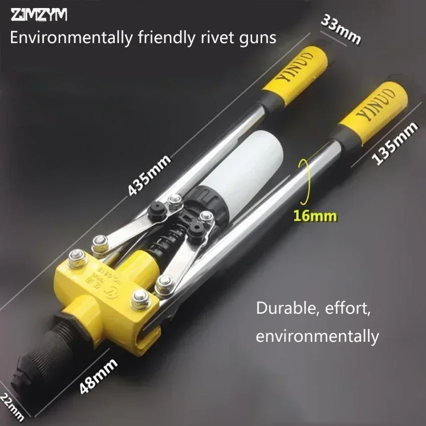 1 PC Environmentally Riveter Gun Auto Rivet Tool Heavy Nuts Nail Gun for Decoration Repair Tools Hand Tools