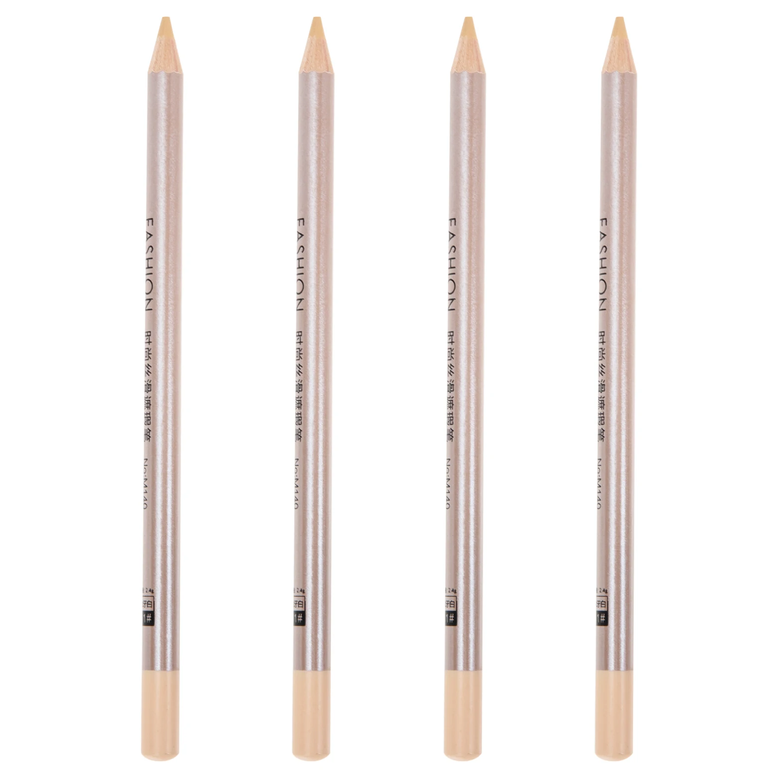 

4 Pcs Concealer Pen for Dark Circles Eye Brightening Waterproof White Spots Wood Material Portable Compact Size Makeup