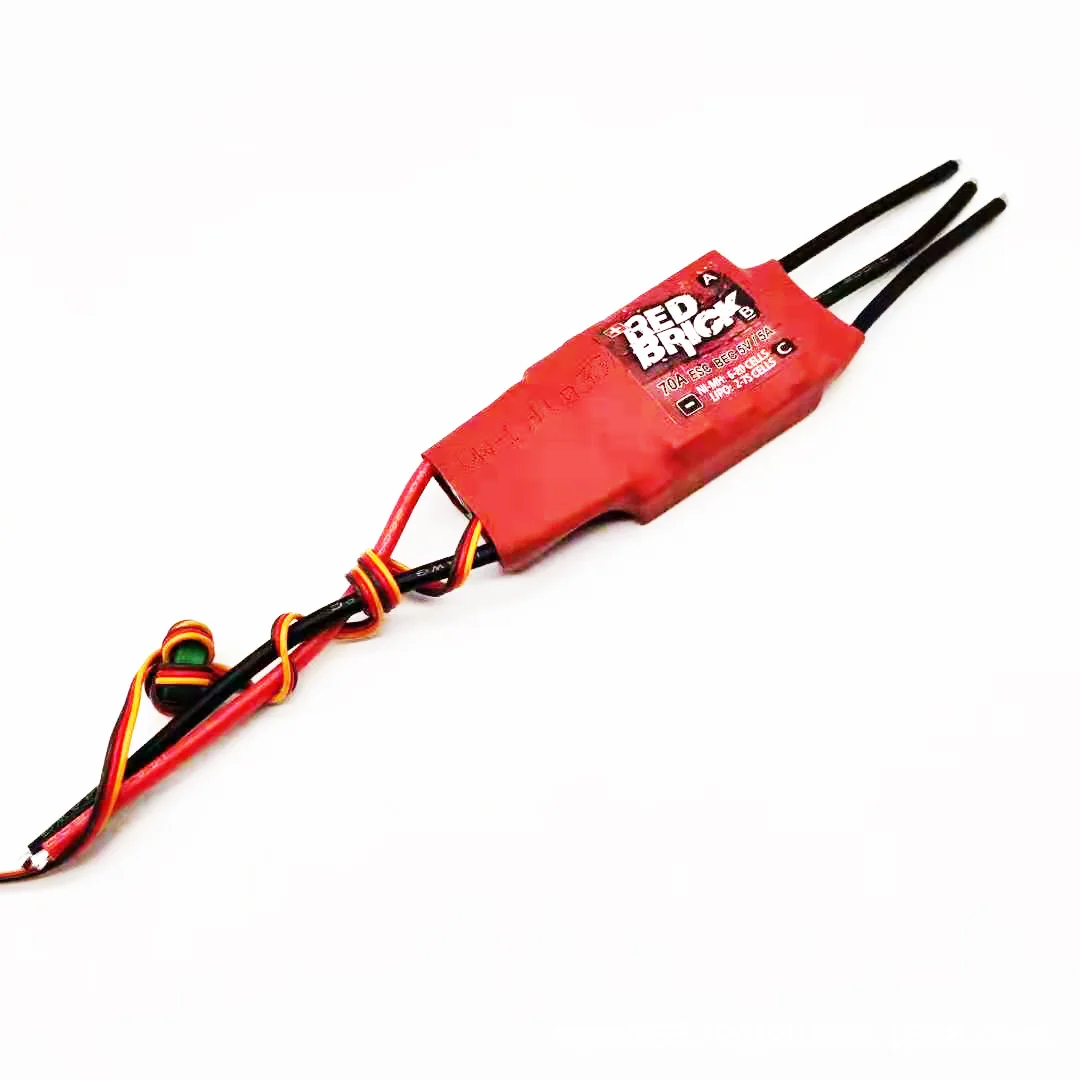 وحدة تحكم إلكترونية في السرعة ESC بدون فرش من الطوب الأحمر لطائرة RC FPV Multicopter بدون طيار 50A-200A 5V/3A 5V/5A BEC مادة بلاستيكية