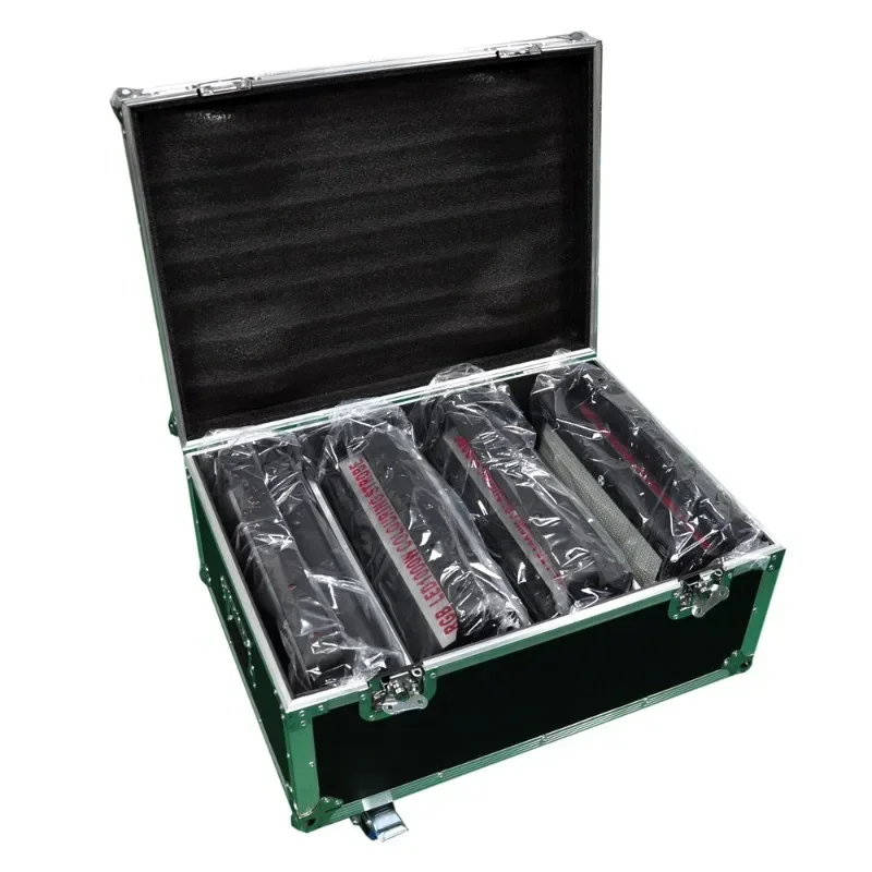 Aluminum alloy air box, commonly used for mobile performance rental, 1 pack of 4, suitable for stage strobe light storage