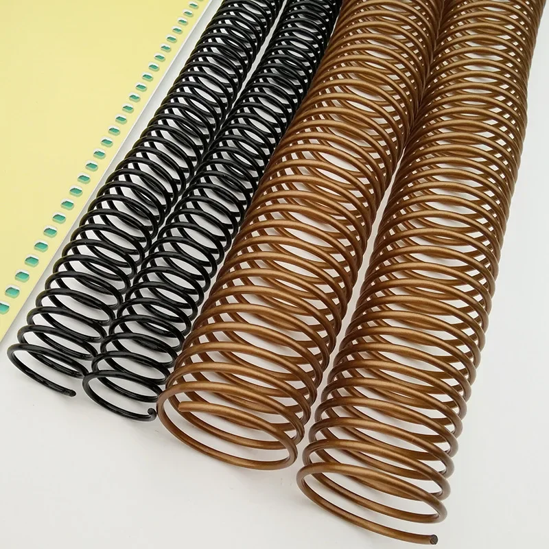 50pc Plastic Spiral Rings A4 Glue Single Wire 46 Hole Loose-leaf Binding Spring PVC Snake Ring Loose Leaf Binder Office Supplies