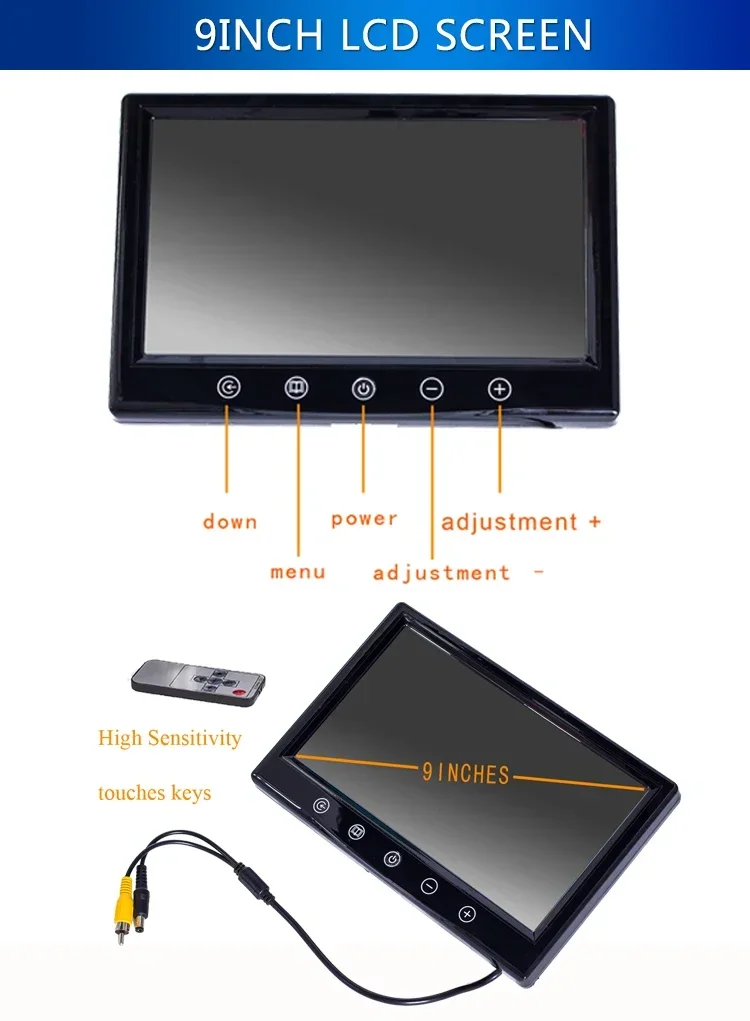 WP9600B 9inch LCD 17MM Waterproof Pipe Plumbing Camera 20M 30M 50M Drain Pipeline Endoscope Pipe Sewer Inspection Camera System